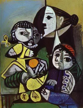  francois - Françoise Claude y Paloma 1951 Cubismo
